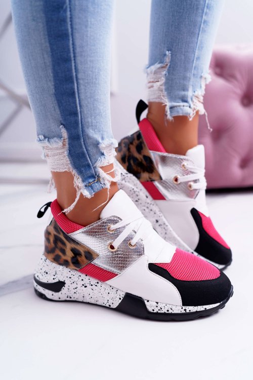 Ladies Casual Leopard Print Sneakers